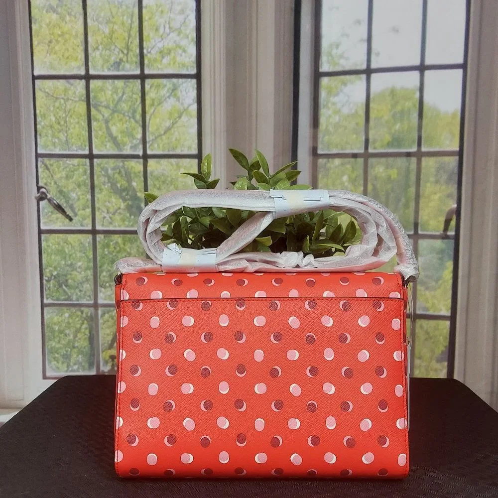 NWT KATE SPADE NEW YORK COVE STREET FIESTA DOT DODY (DIGITAL RED)